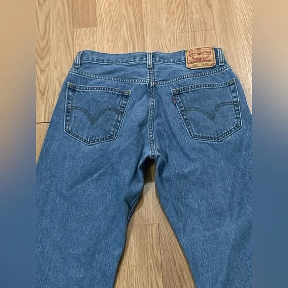 Levi’s 505 Men’s Straight Leg Jeans 34x30 (34x26) Blue Medium Classic Western - Picture 11 of 14